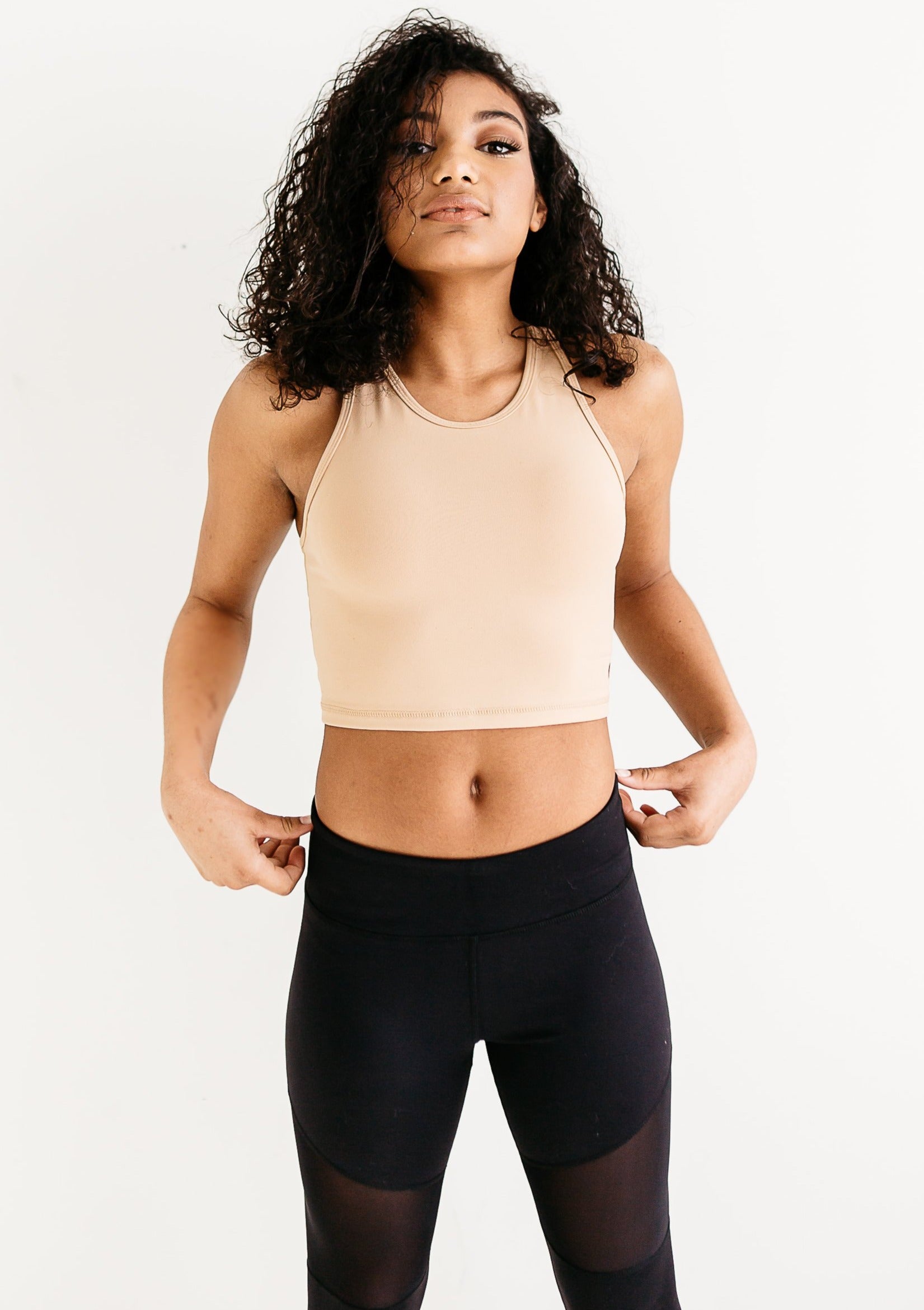 Crop Til You Drop Nude Top – BODYRENN